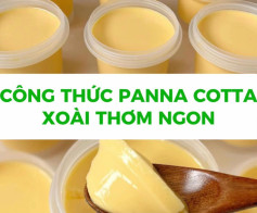 công thức panna cotta xoài thơm ngon