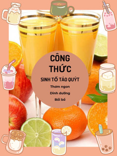 công thức sinh tố táo quýt