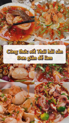 Công thức sốt thái hải sản đơn giản dễ làm.