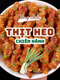 công thức Thịt heo chiên hành