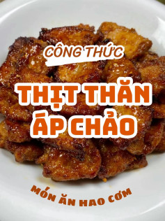 công thức thịt thăn áp chảo