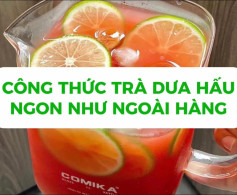 công thức trà dưa hấu ngon như ngoài hàng.