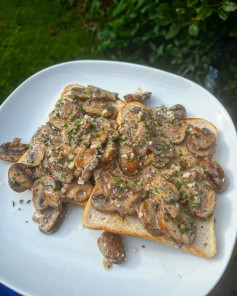 CREAMY GARLIC & PARMESAN MUSHROOMS 🤩🍄