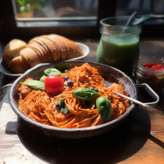 Creamy Garlic Tomato Pasta