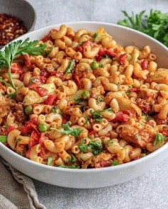 Creamy Roasted Tomato & Artichoke Macaroni