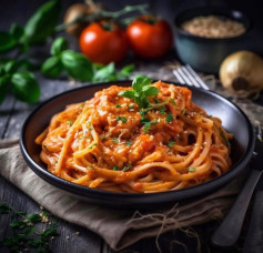 Creamy tomato pasta