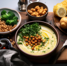 CREAMY VEGAN POTATO LEEK SOUP