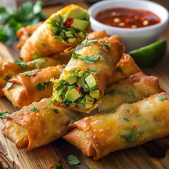 Crispy Avocado Spring Rolls