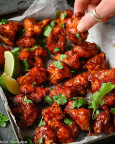 Crispy BBQ cauliflower bites