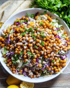 CRISPY CHICKPEA CHOPPED SALAD