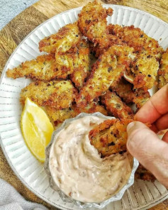 Crispy Fried Artichokes & Creamy Chipotle Dip 🎉