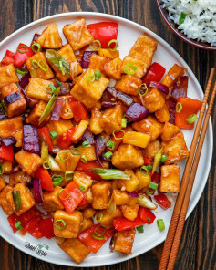 crispy pineapple tofu