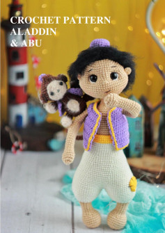 CROCHET PATTERN ALADDIN & ABU