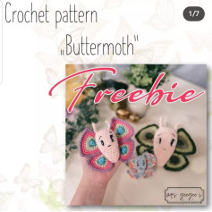 crochet pattern buttermoth free bie