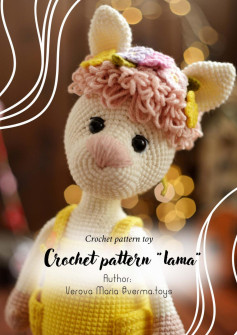 crochet pattern lama toy