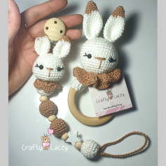 crochet rabbit rattle scarf neck scarf pattern