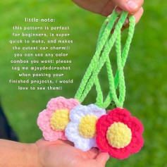 daisy charm crochet pattern