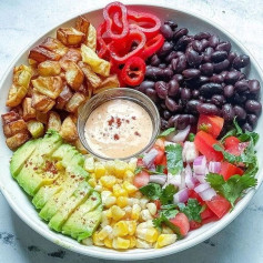 🌱🌱Deconstructed Potato Burrito Bowl🌱🌱