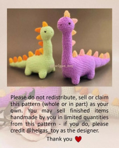 Dino FREE PATTERN