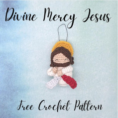 divine mercy jesus free crochet pattern