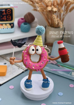 Donut fiestero Patrón de crochet