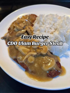 easy recipe cdo ulam burger steak