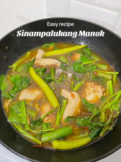 easy recipe sinampalukang manok