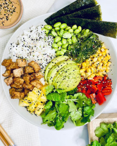 Easy Vegan Sushi bowls