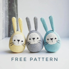 egg rabbit crochet pattern