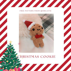 🧶✨ Excited to share my free Christmas Cookie crocheting pattern! 🍪❄️ Its a cozy project that Id love for you to try.