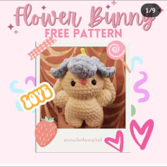 flower bunny free pattern