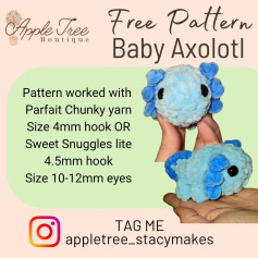 Free Axolotl patternQuick market make, makes great keychain too!! Enjoy!