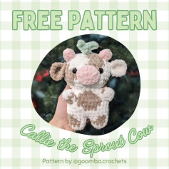 🌱 FREE Callie the Sprout Cow Pattern 🌱