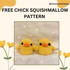 Free chick squishmallow pattern! 🐣🌸