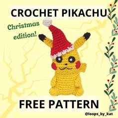 🎅 FREE CHRISTMAS PIKACHU PATTERN 🎅