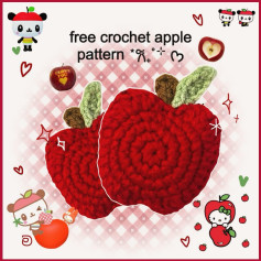 free crochet apple pattern