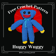 free crochet pattern huggy wuggy