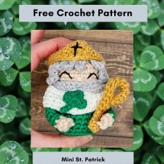 free crochet pattern mini st. patrick