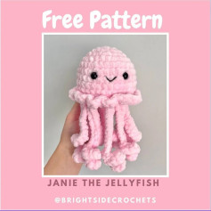 Free Janie the jellyfish pattern 🪼 !