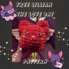 FREE LILLIAN THE LOVE BAT PATTERN ❤️🩷💘💕