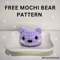 free mochi bear pattern