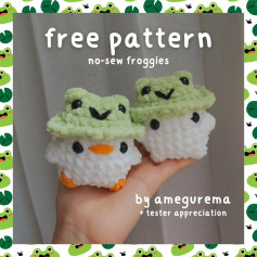 ✨Free No-Sew Froggies Pattern✨