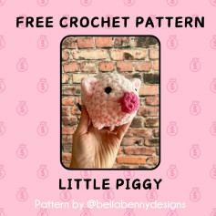 🐷 FREE NO-SEW PIGGY PATTERN 🐷