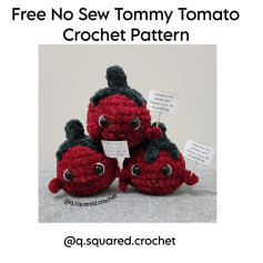 free no sew tommy tomato crochet pattern