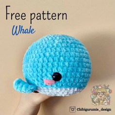 free pattern blue whale