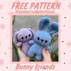 free pattern bunny friends