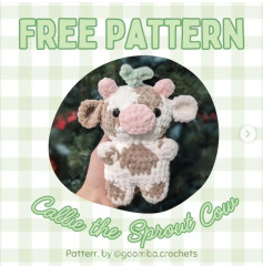 free pattern callie the porout cow