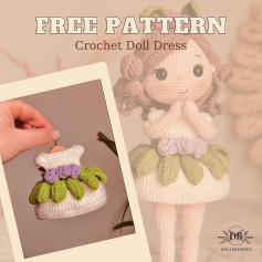 free pattern crochet doll dress amigurumi