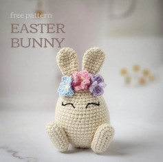 free pattern crochet easter bunny