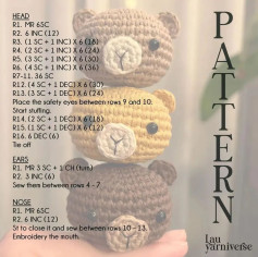 FREE PATTERN 🐻‍❄️🐼🐻 Cute Bears 🐻🐼🐻‍❄️